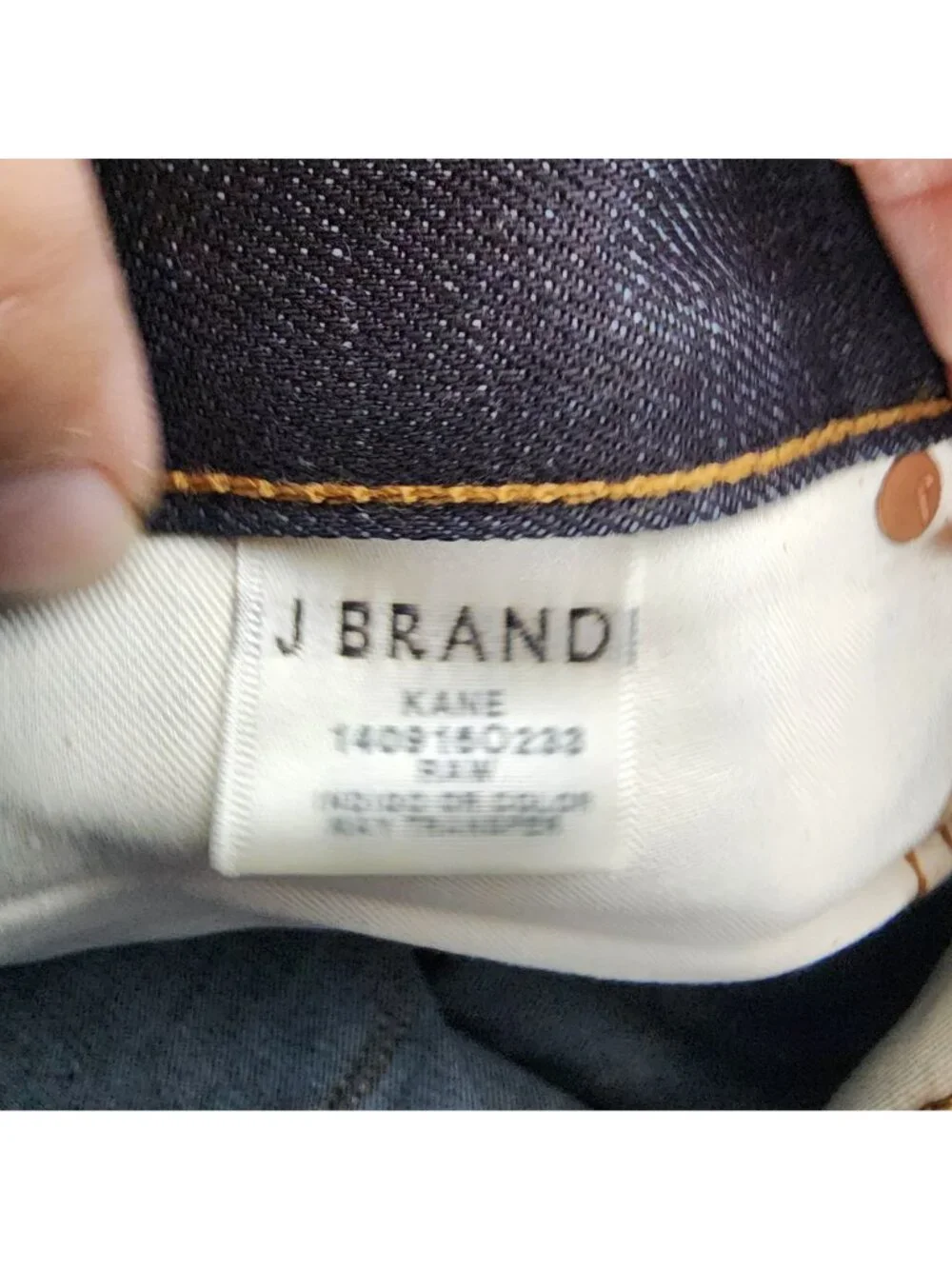 J Brand Jeans Mens 29x34 Raw Dark Blue Kane 100% Cotton Straight Fit *NWT*